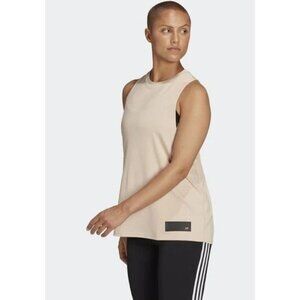 NEW! Adidas x Parley Mission Run for the Ocean Tank Top Halo Blush Beige Size XL
